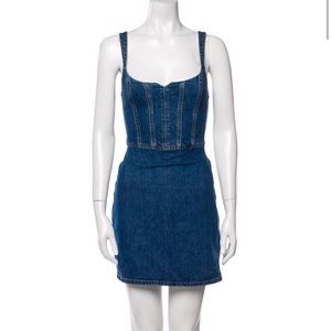 NWT Reformation Jean Mini Dress
